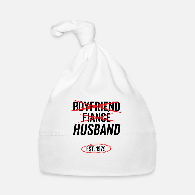 Freund Verlobter Ehemann Est 1979 Baby Bio-Mütze