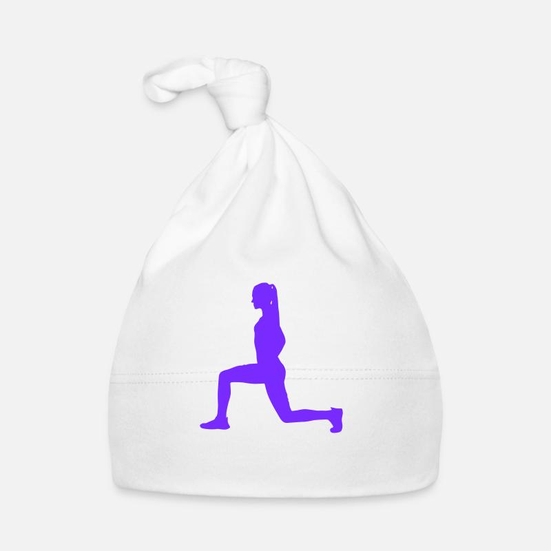 woman squat Organic Baby Cap