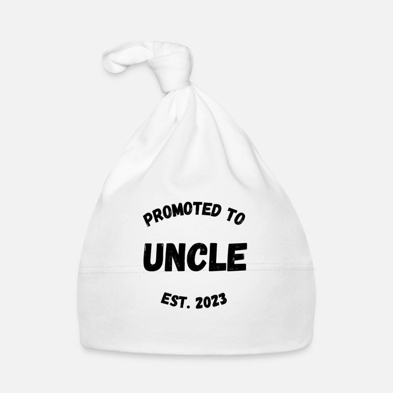 promoted to uncle Organic Baby Cap