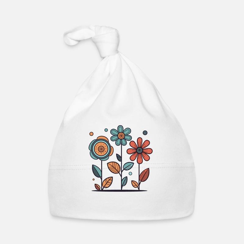 Flowers Organic Baby Cap
