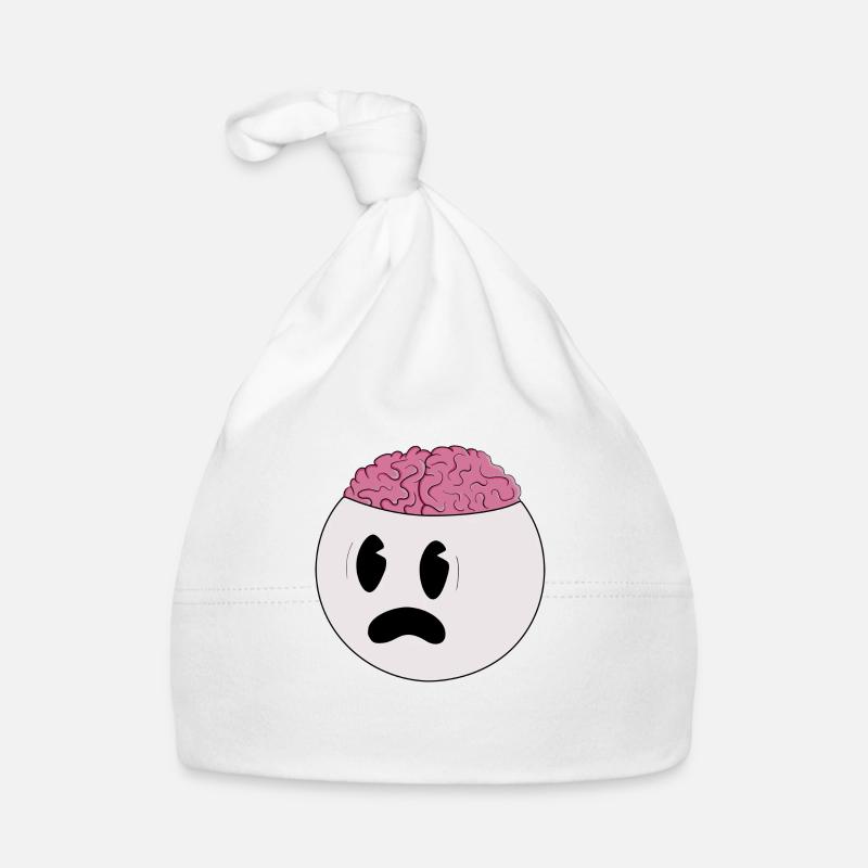 Dessin animé vintage - Bonnet bio Bébé - blanc