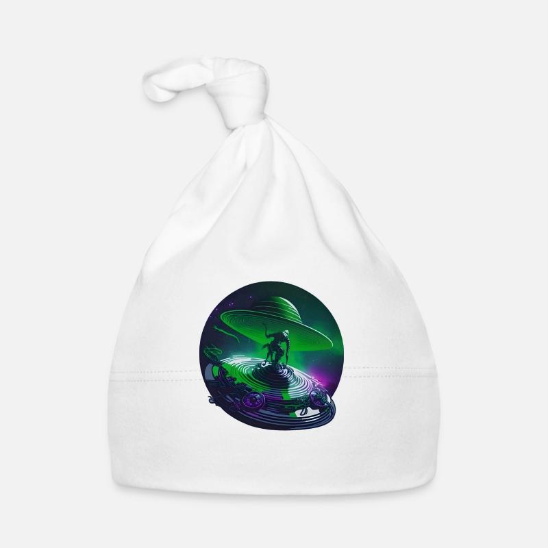 Galactic Ufo Surfer Organic Baby Cap