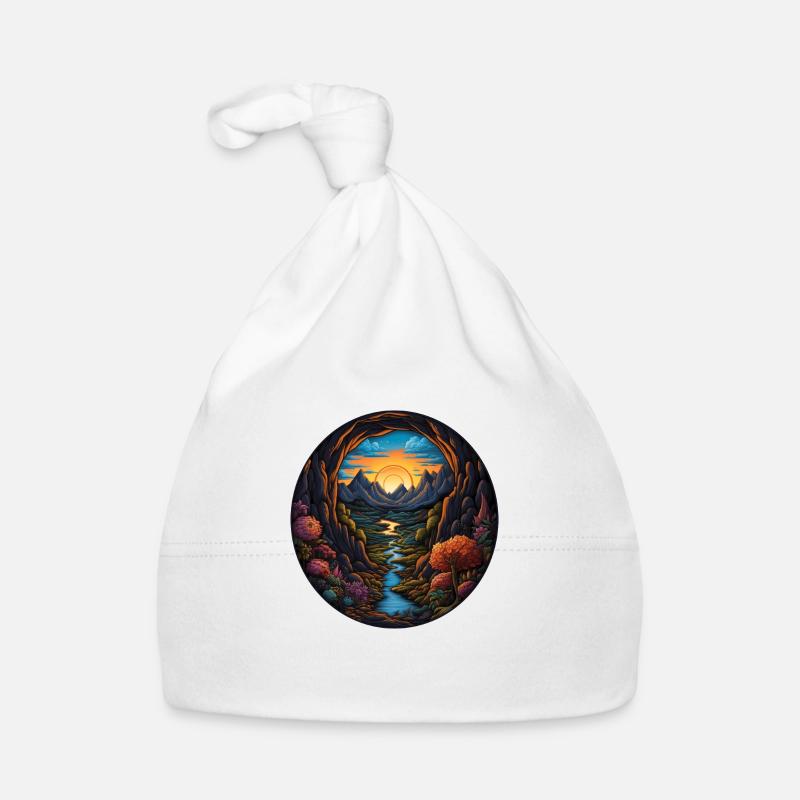 Voyage magique - Bonnet bio Bébé - blanc