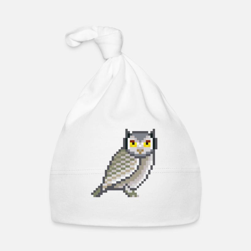 Pixel- Owl Baby Bio-Mütze