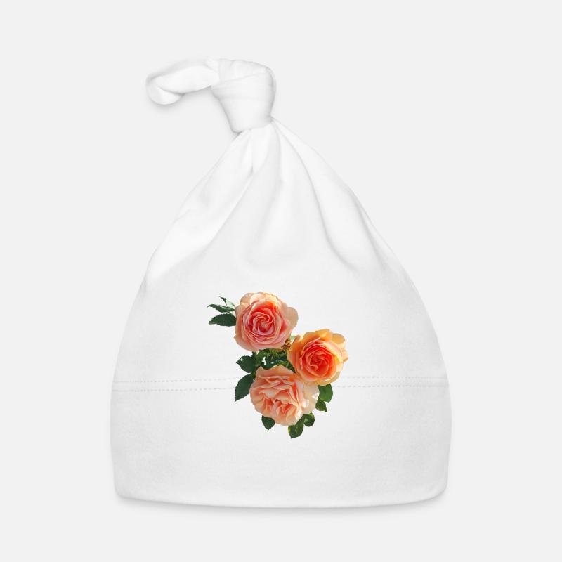 Three beautiful ROSES Organic Baby Cap