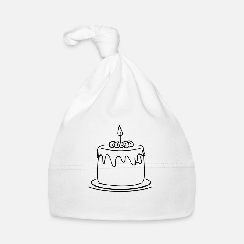 Geburtstagskuchen Baby Bio-Mütze