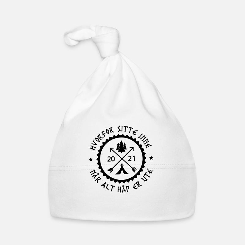 Why sit inside when all hope is lost Organic Baby Cap