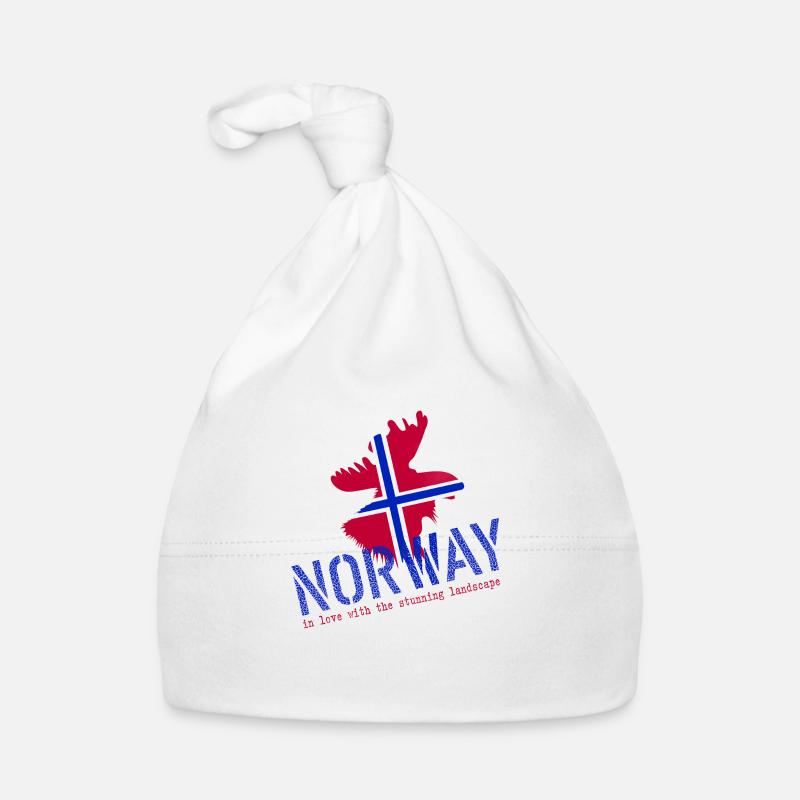 Norwegen Norge Elch Baby Bio-Mütze