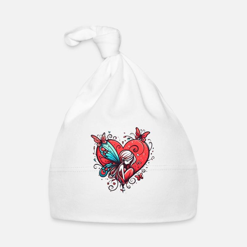 Fairy Tale Heart Organic Baby Cap