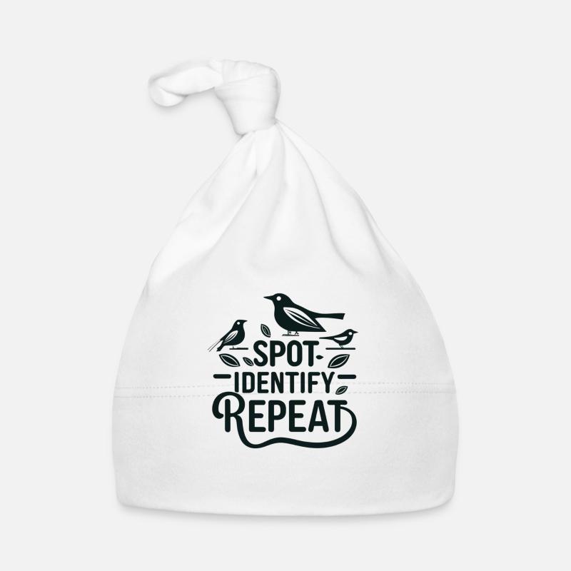 "Spot, Identify, Repeat" einfacher Slogan Baby Bio-Mütze
