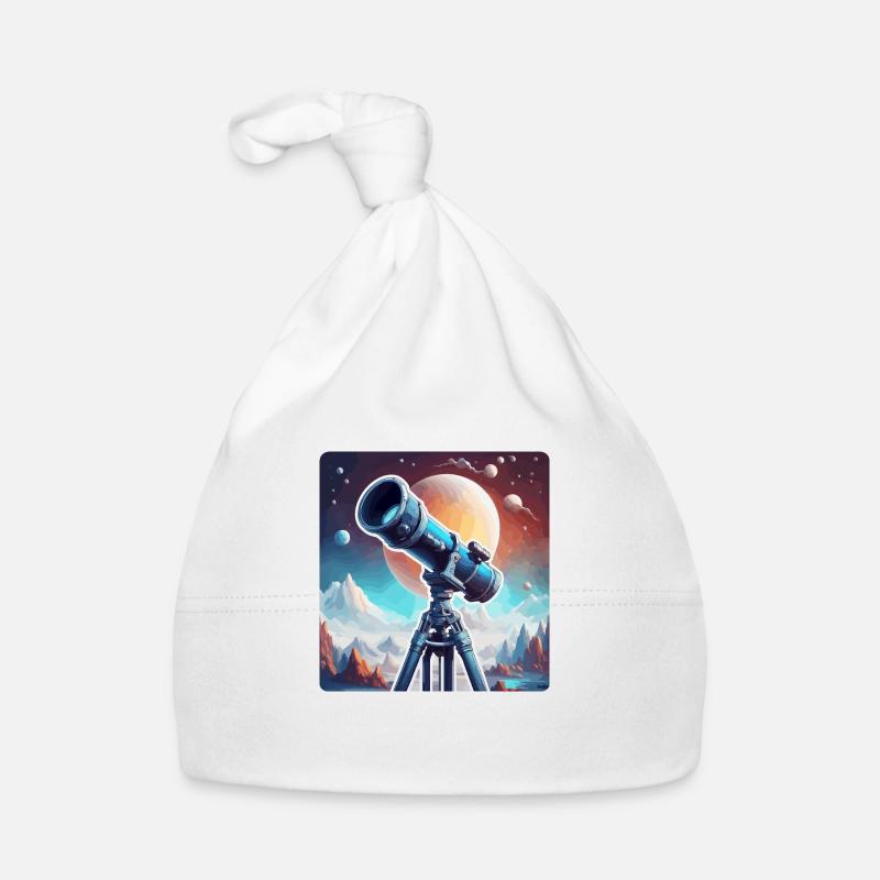 Telescope / Telescope / Astronomy / Starry Sky Organic Baby Cap