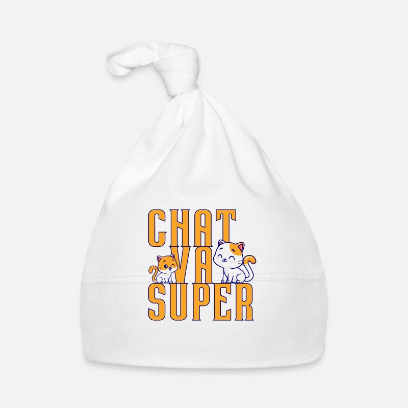 Der Chat läuft super Baby Bio-Mütze