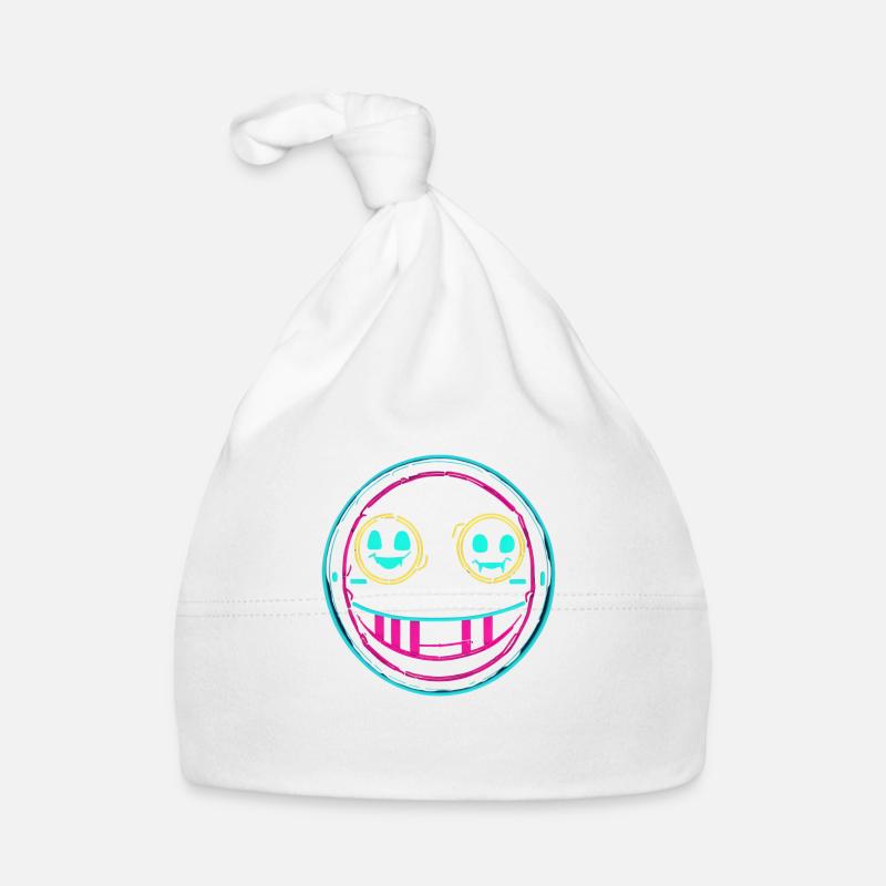 Neon smile Organic Baby Cap