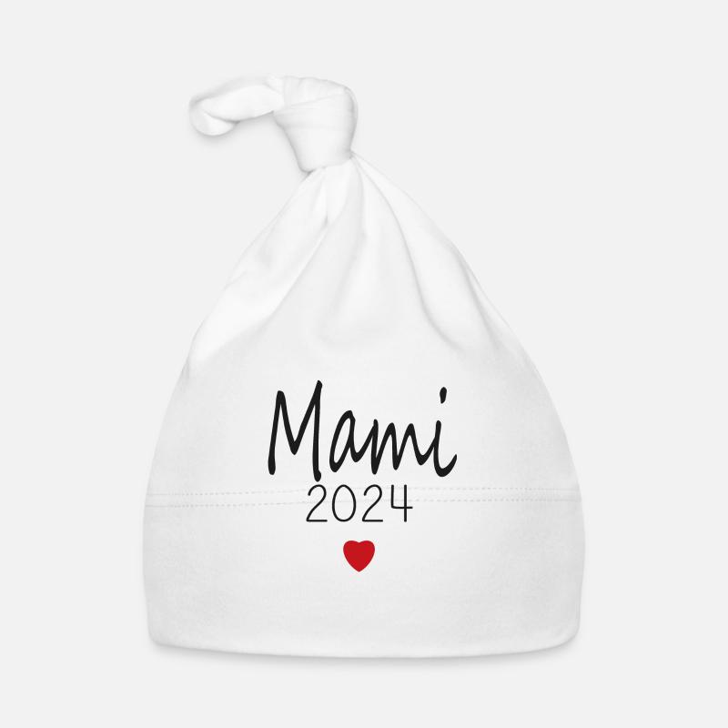Mami - Zukunft Mami 2024 Baby Bio-Mütze