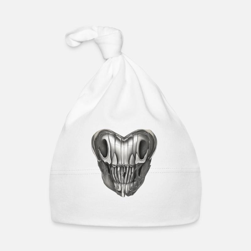 Écho spectral en métal - Bonnet bio Bébé - blanc
