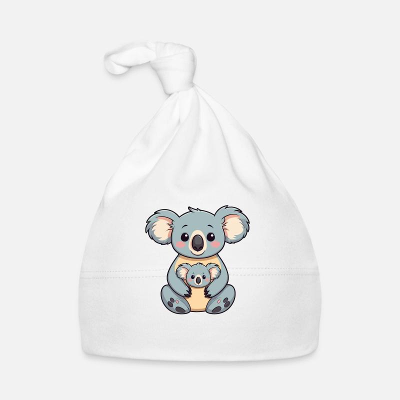 Koala avec bébé Bonnet bio Bébé
