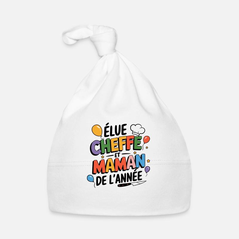 Elue cheffe et maman de l'année Bonnet bio Bébé