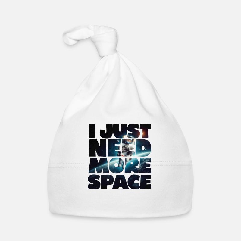 J’AI JUSTE BESOIN DE PLUS D’ESPACE - Bonnet bio Bébé - blanc