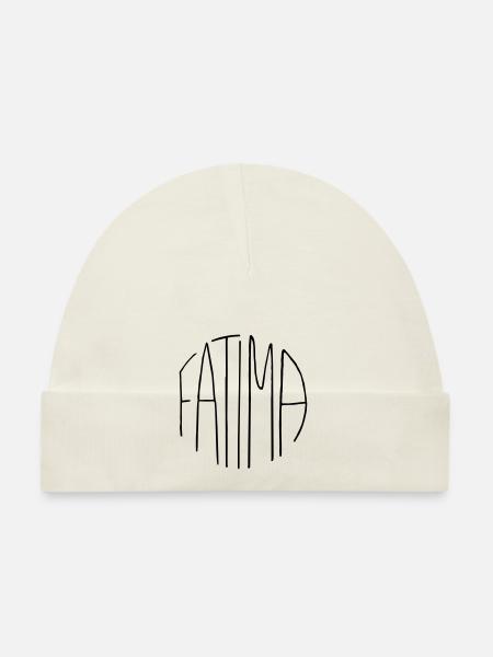 Fatima - Baby Bio-Mütze - Weiß - Vorne