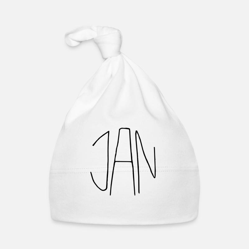 Jan - Baby Bio-Mütze - Weiß
