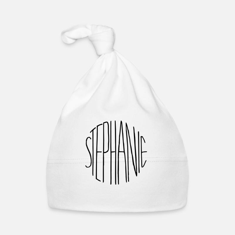 Stephanie - Organic Baby Cap - white
