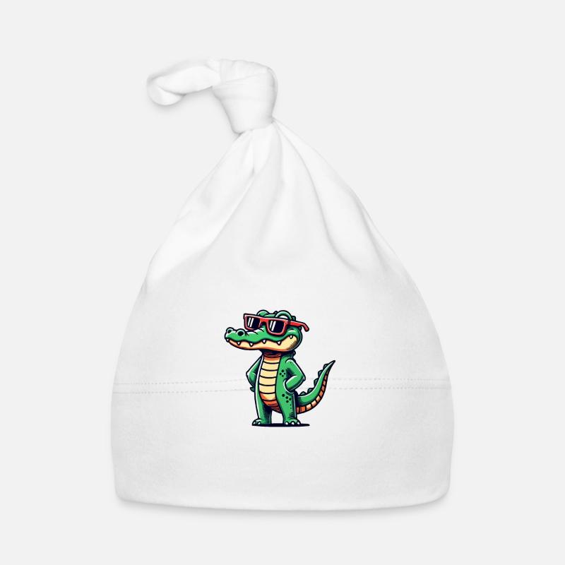 Crocodile Bande Dessinée Cool Bonnet bio Bébé