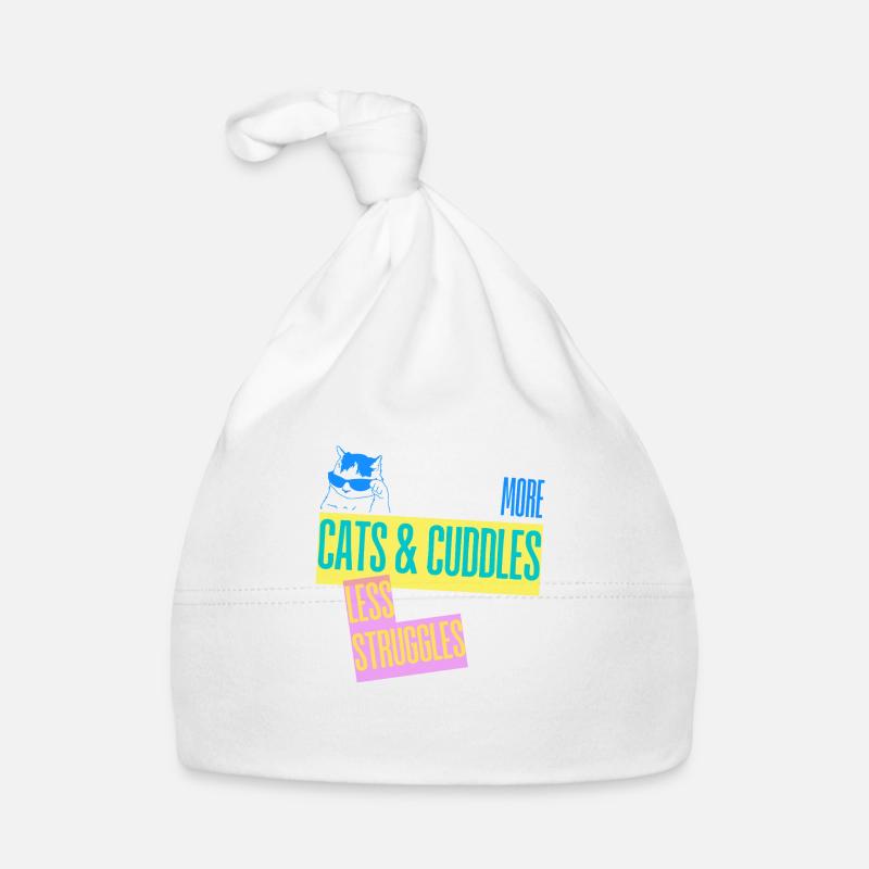 More Cats - Less Struggles Baby Bio-Mütze