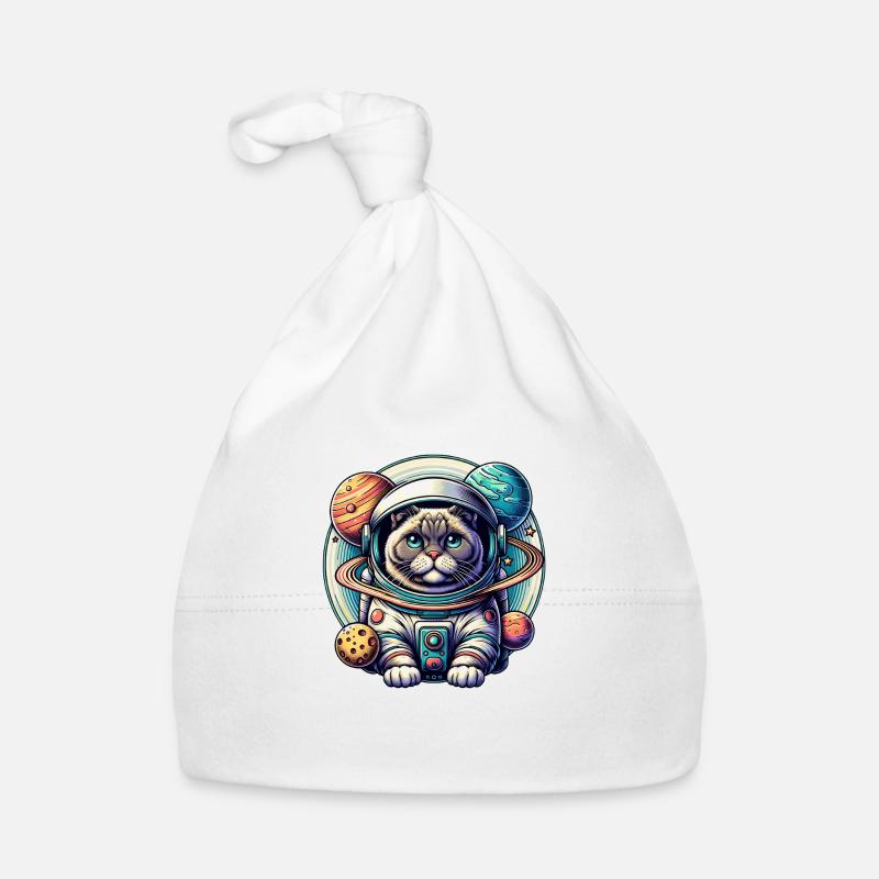 Petit chat mignon comme astronaute astronaute Bonnet bio Bébé