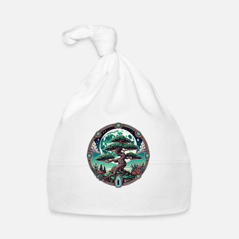 Uralter Baum des Lebens Baby Bio-Mütze