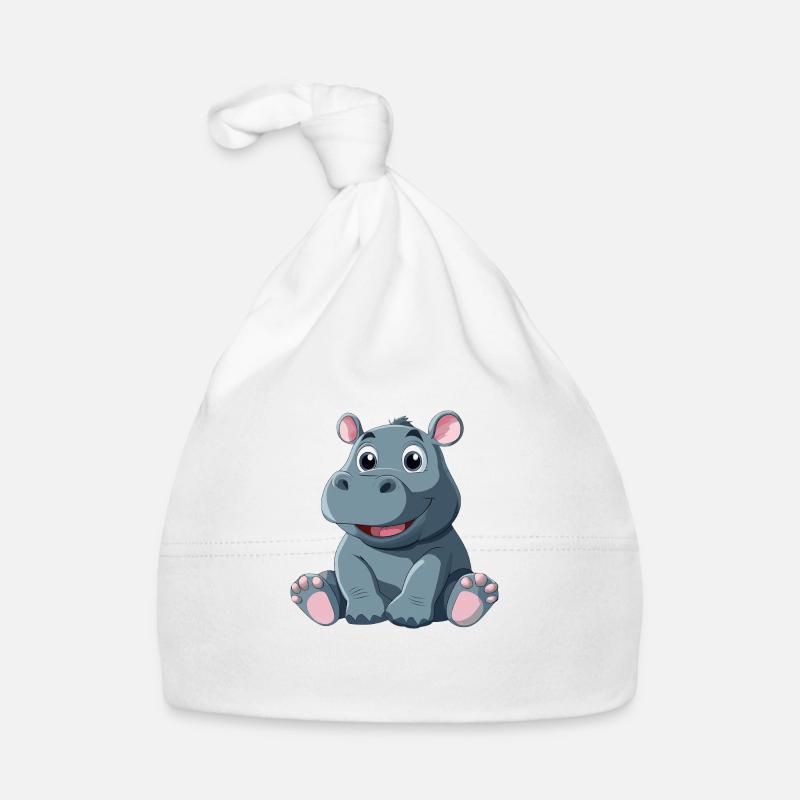 Nilpferd Baby Bio-Mütze