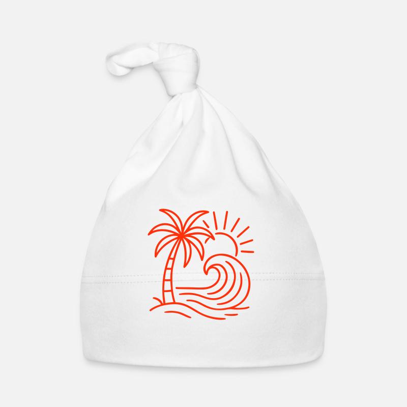 Île Palm Wave Bonnet bio Bébé