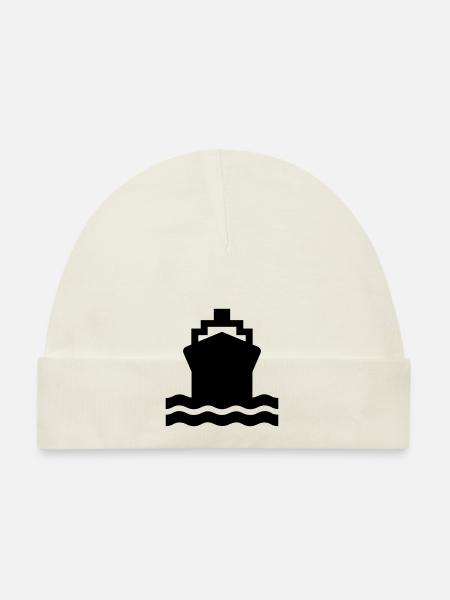 ship,container ship,tank ship,shipowner,panamax, - Organic Baby Cap - white - Front