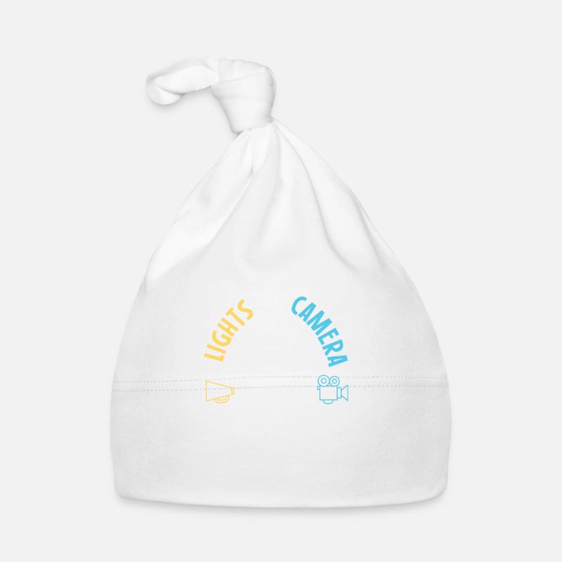 Lights Camera Action Organic Baby Cap