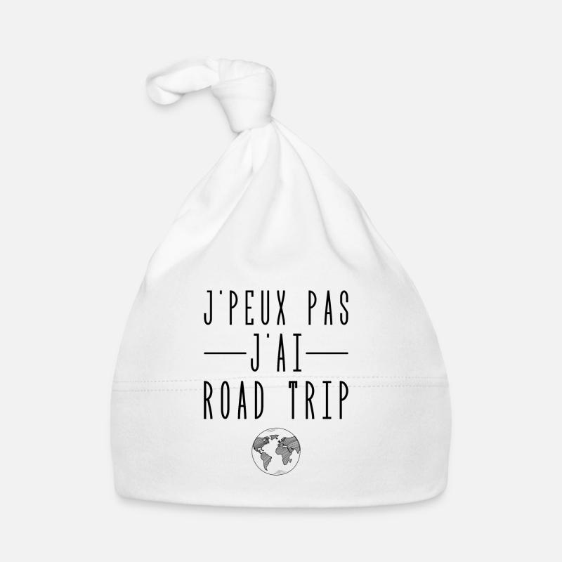 J'peux Pas J'ai Road Trip - Bonnet bio Bébé - blanc