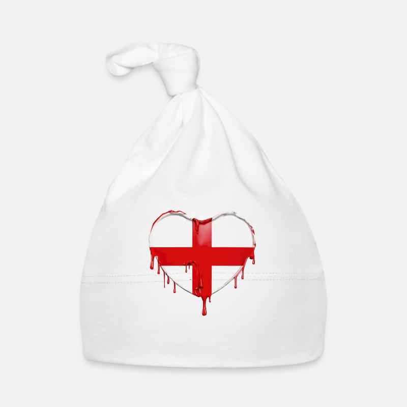 DRAPEAU ANGLAIS DRAPEAU ANGLETERRE Bonnet bio Bébé