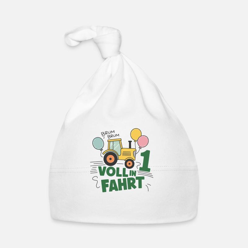Cool Tractor 1st Birthday: Best Selling Gift! Organic Baby Cap