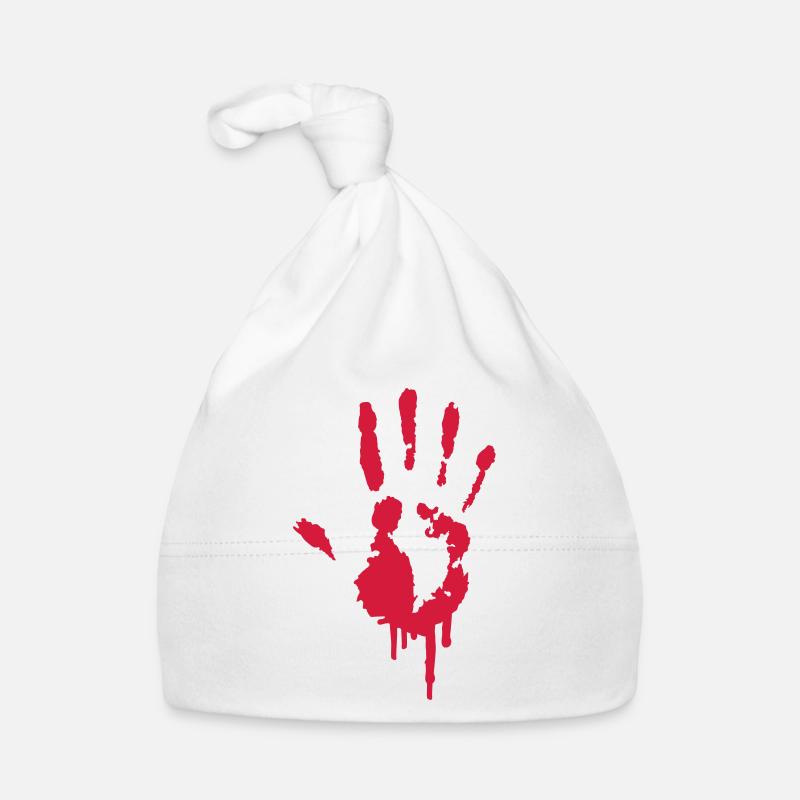 A handprint Graffiti Organic Baby Cap
