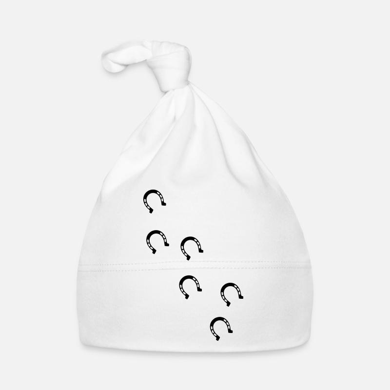 ros hoefijzer Bio-muts voor baby's