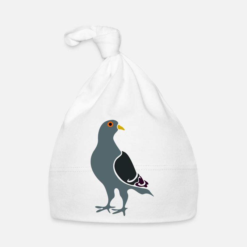 Graue Taube Baby Bio-Mütze