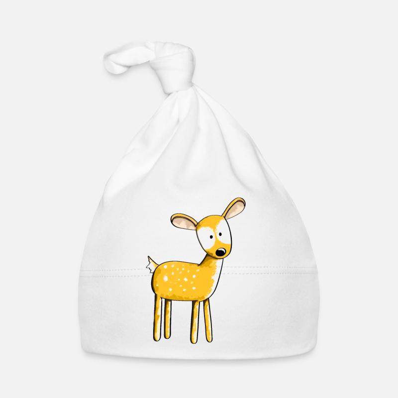 Cute fawn - deer - deer - reindeer - deer - comic Organic Baby Cap