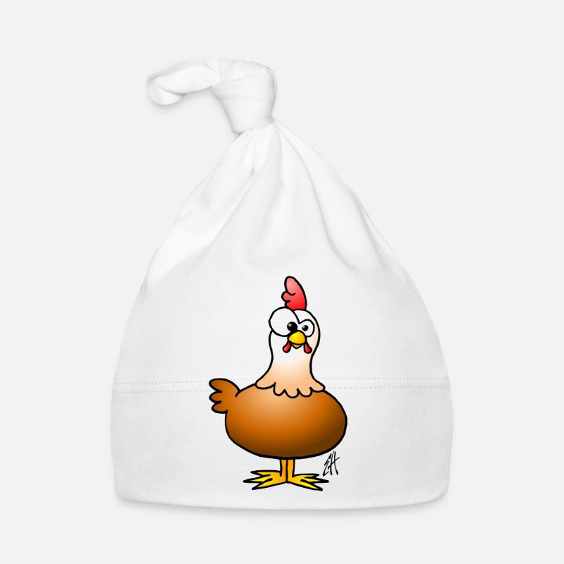 Chicken - Hen Organic Baby Cap