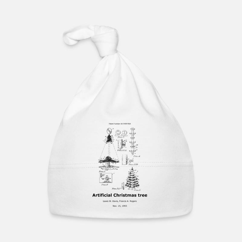 Artificial christmas tree - Organic Baby Cap - white