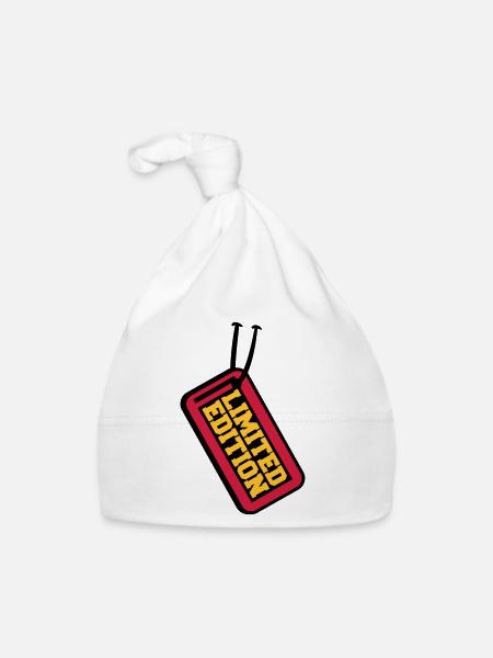 Limited Edition Price Tag Design - Bonnet bio Bébé - blanc - Devant