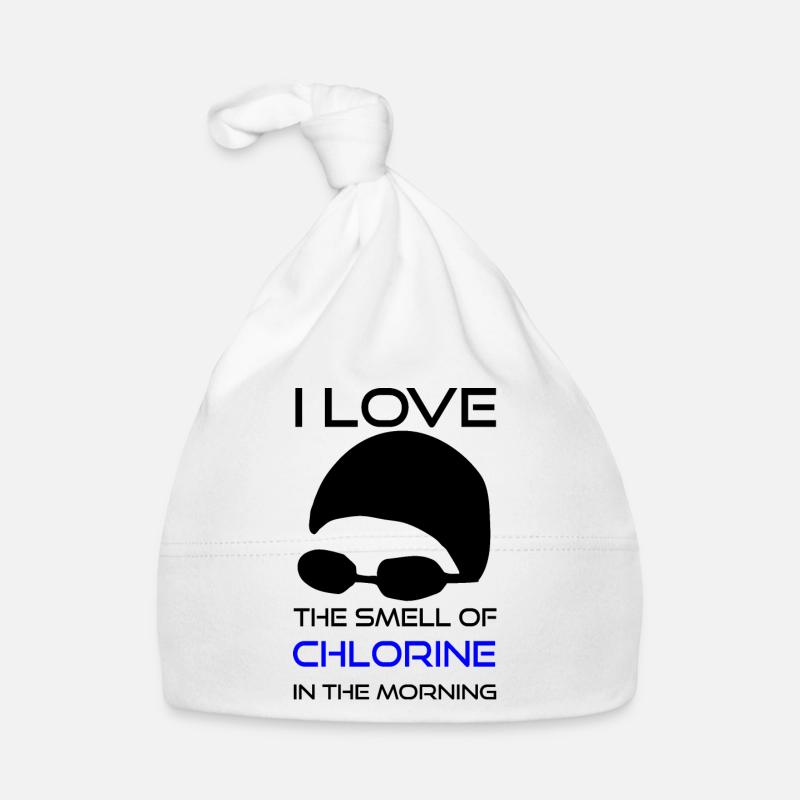 Natation Sort chlore odeur - Bonnet bio Bébé - blanc