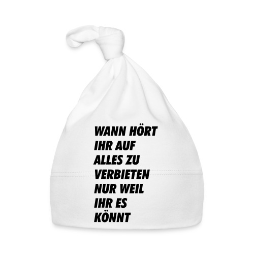 wanhoertihrauf - Baby Bio-Mütze