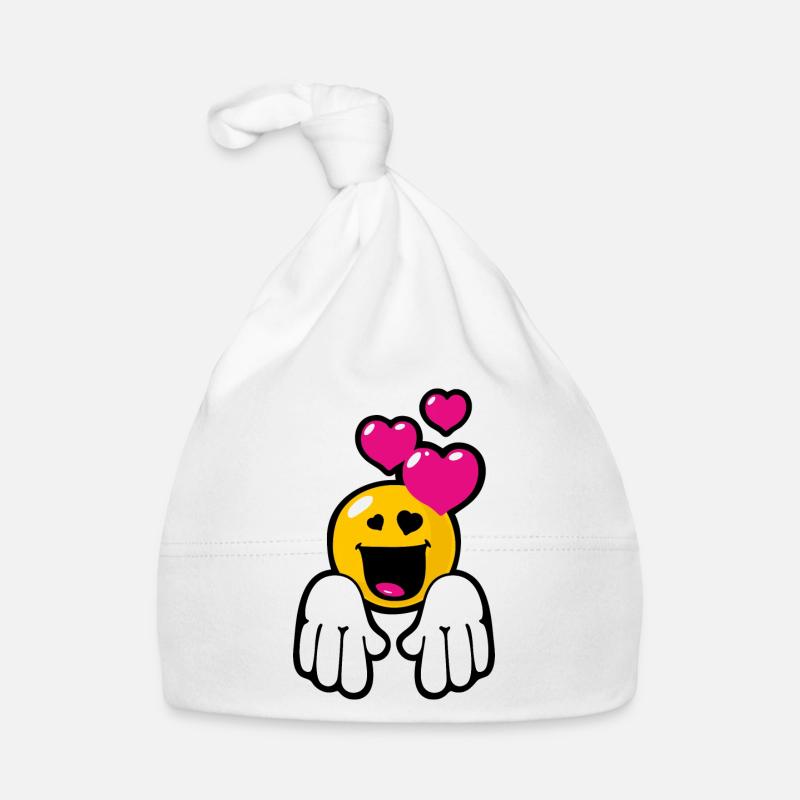 Smile Love Attraction - Bonnet bio Bébé - blanc