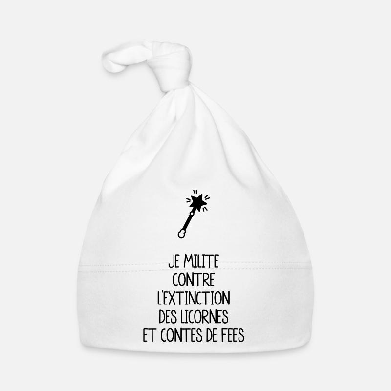 je milite licorne fée Bonnet bio Bébé