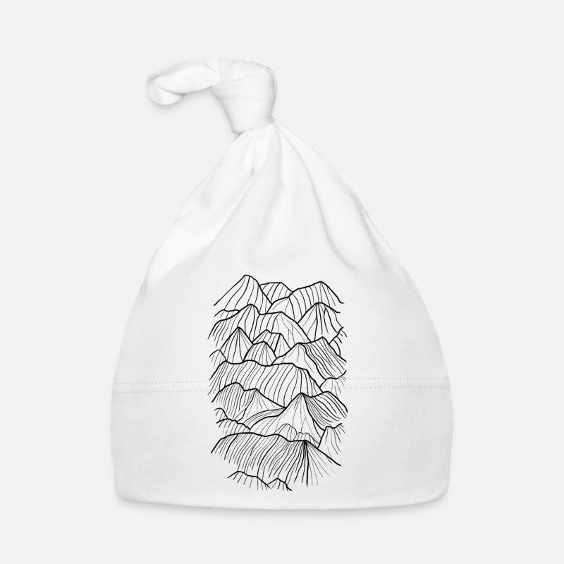 Black mountains Organic Baby Cap