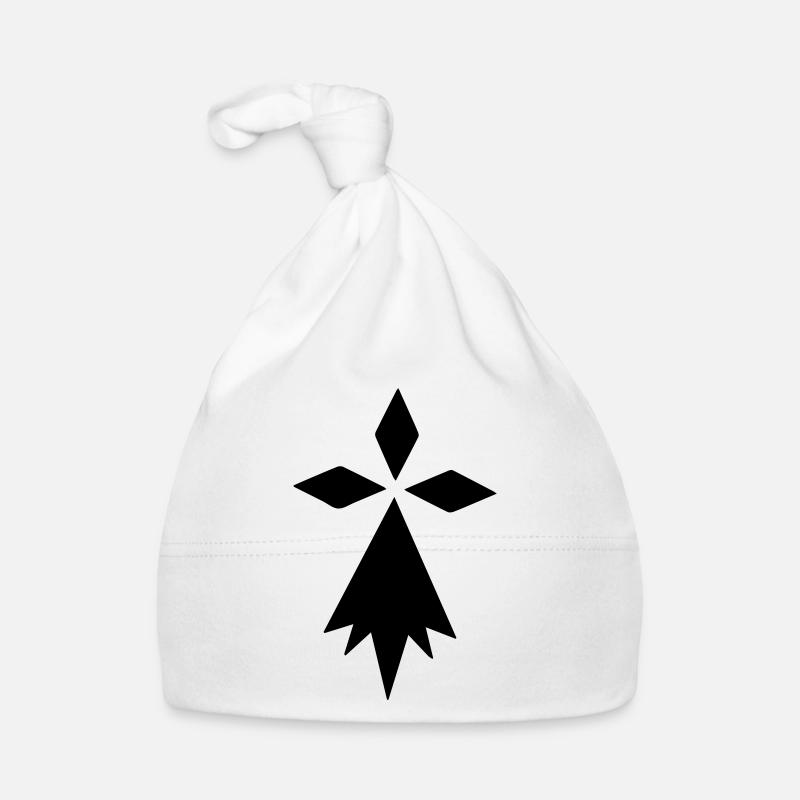 Symbole Bretagne - Bonnet bio Bébé - blanc