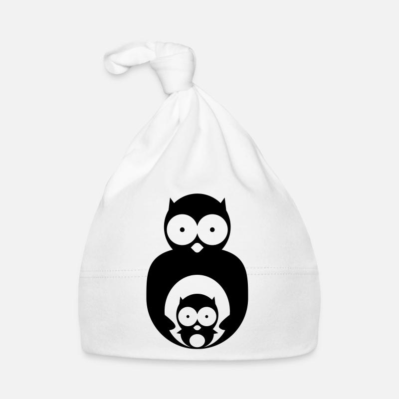 hibou avec poussin Bonnet bio Bébé